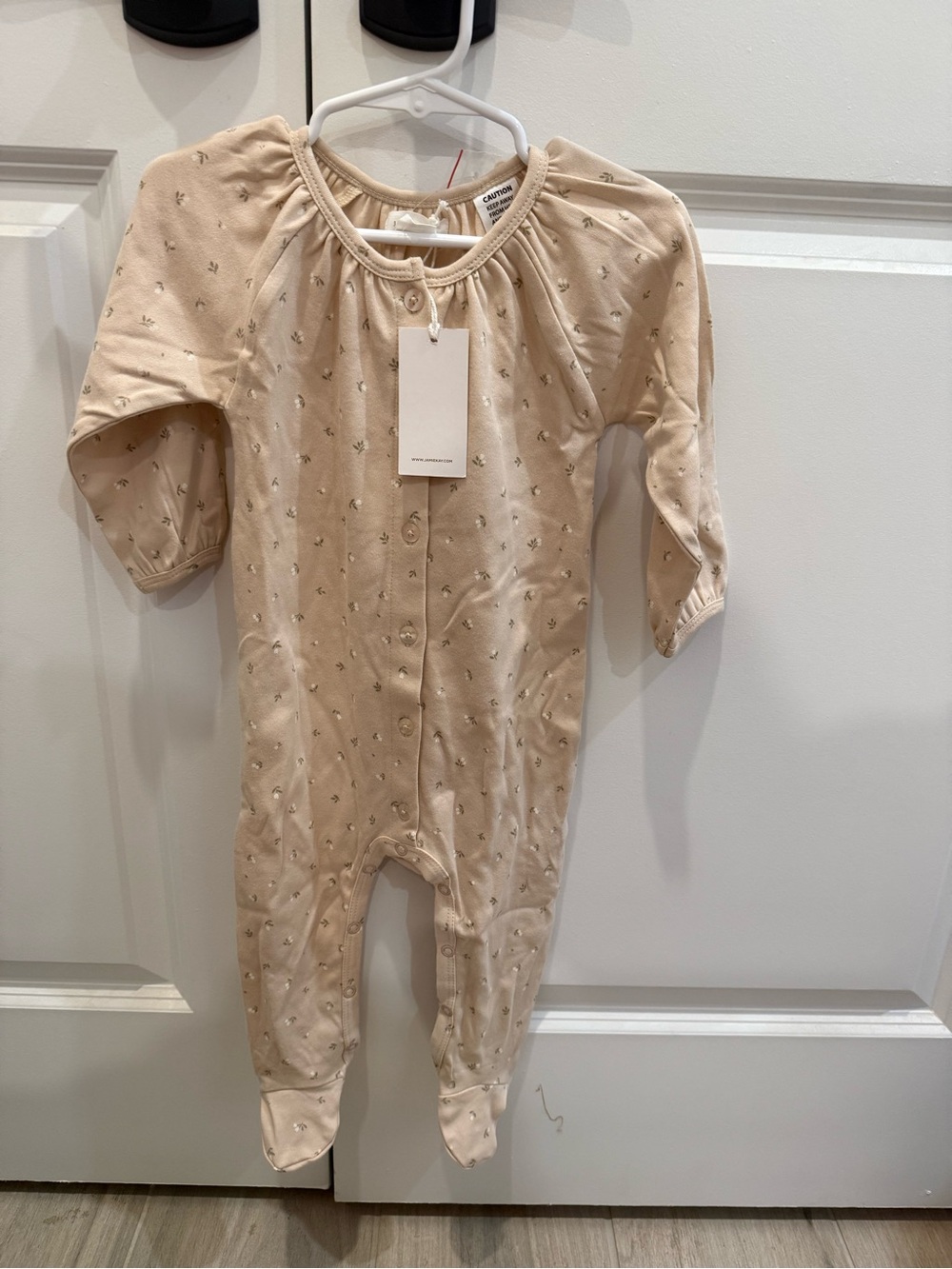 Jamie Kay Baby Neutral Footed One-Piece Romper
